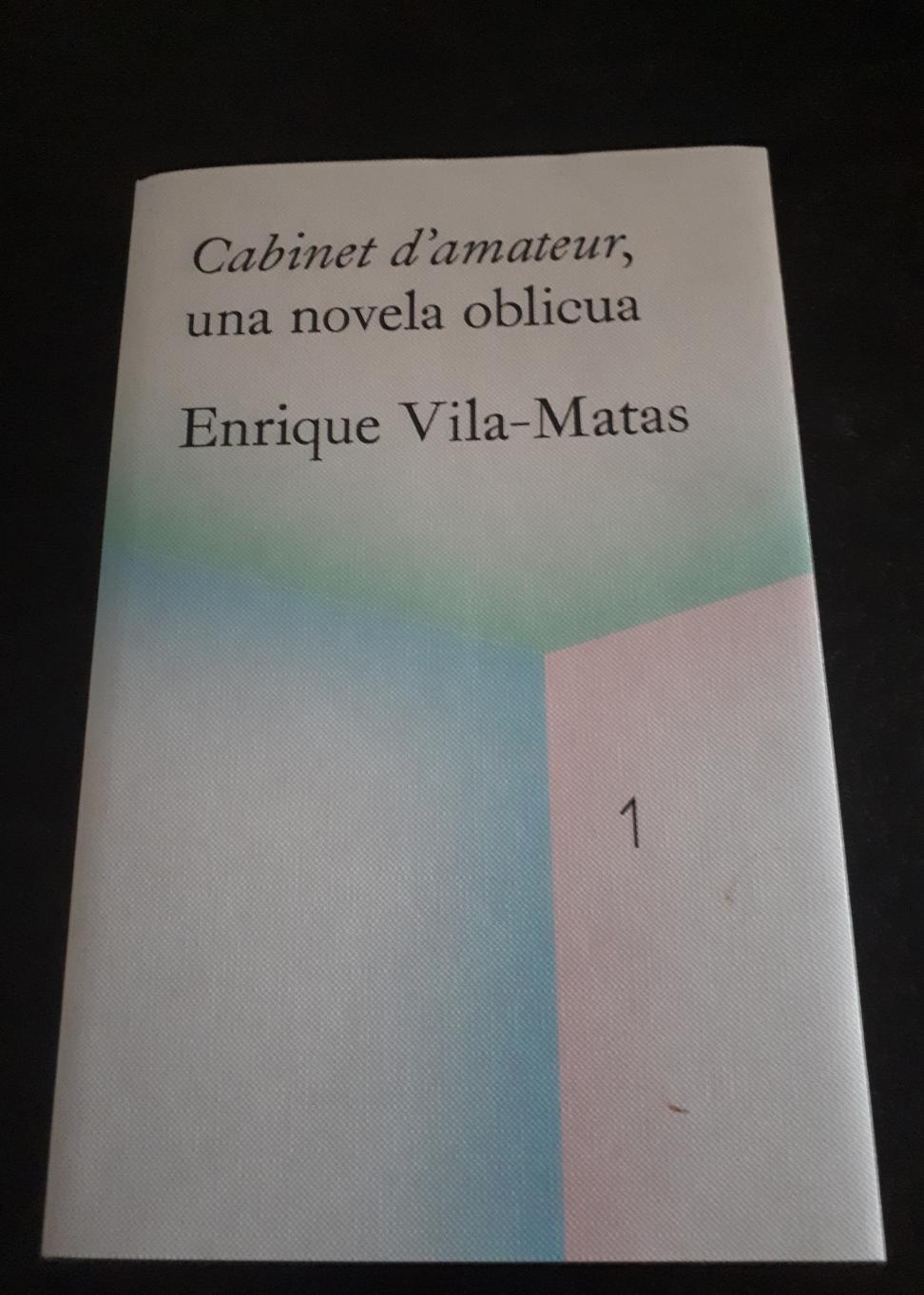 Cabinet d'amateur, una novela oblicua. Enrique Vila.Matas