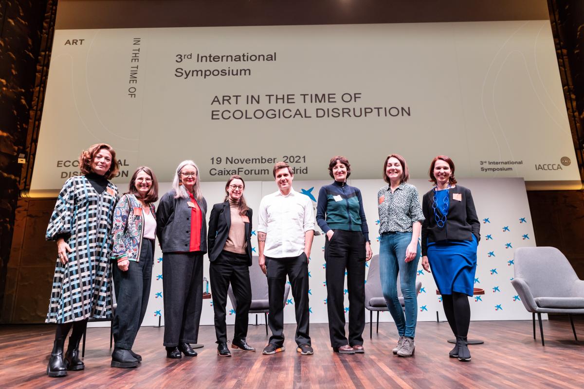 Loa Haagen Pictet, Chief Curator of Collection Pictet, Geneva and Chair of IACCCA; Nimfa Bisbe, Director of the collection of La Caixa Foundation and Vice-Chairman of IACCCA; Alice Sharp, Artistic Director of Invisible Dust and Moderator of the Symposium; Heidi Ballet, Independent Curator - 